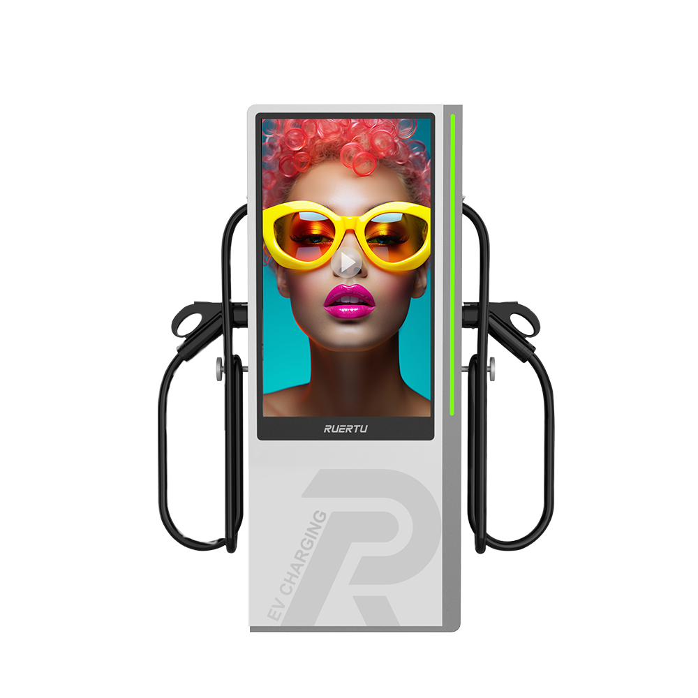 RUERTU RWDA 60kW DC EV Charger with 43-inch Advertising Screen