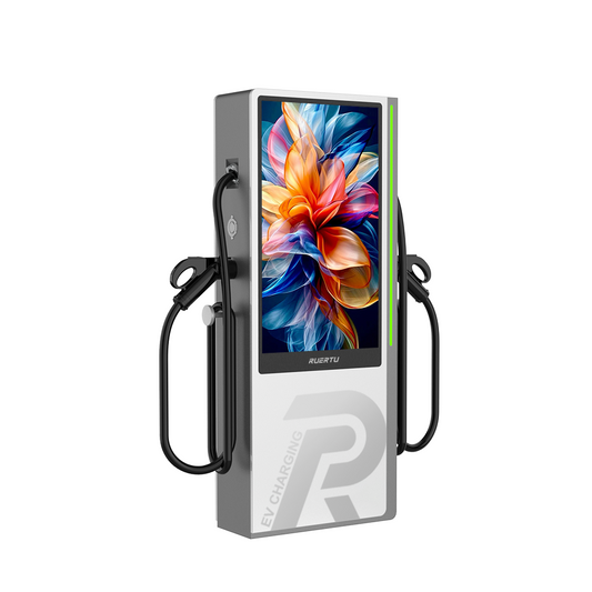 RUERTU RWDA 60kW DC EV Charger with 43-inch Advertising Screen